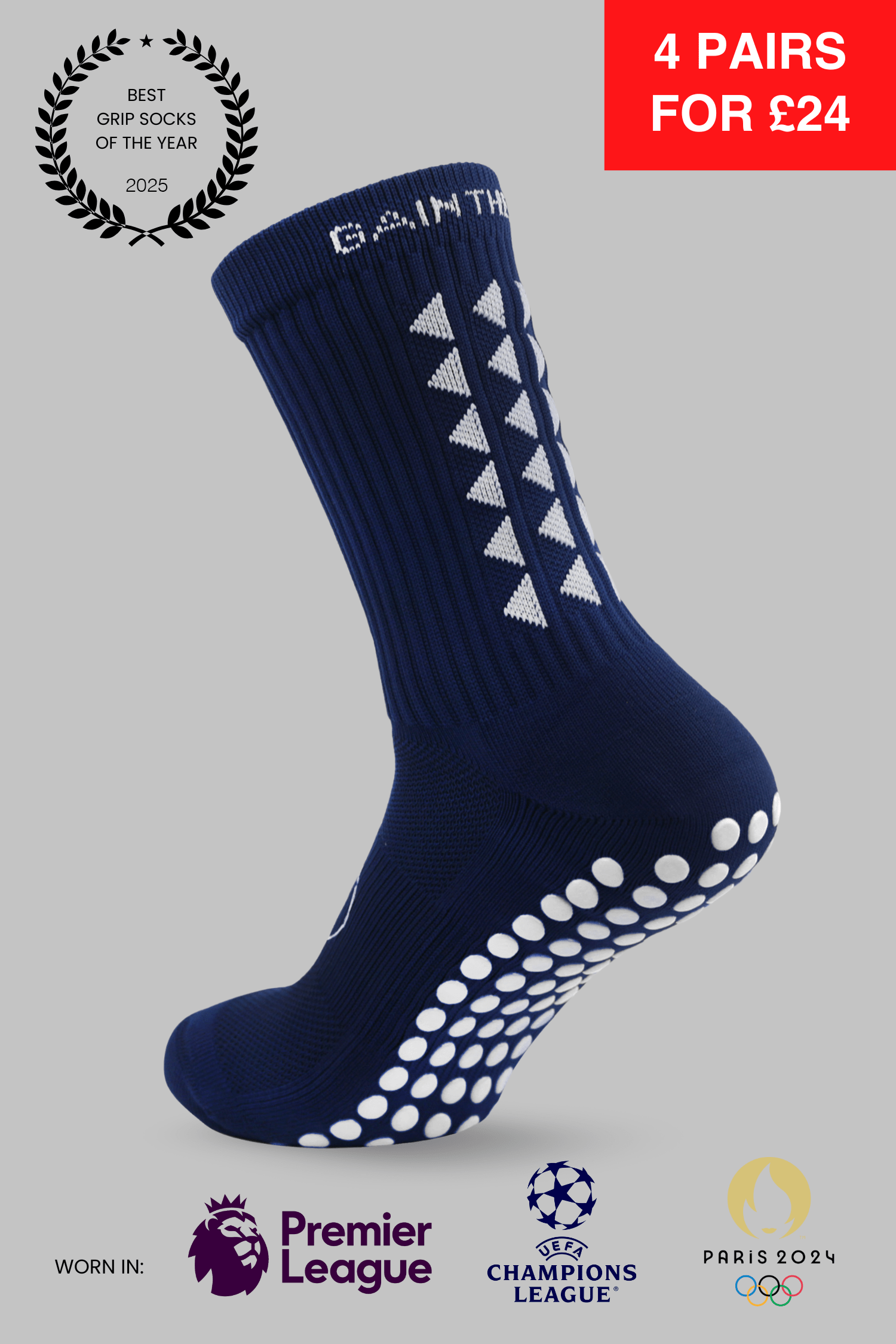 <transcy>GRIP SOCKS 2.0 MidCalf Länge - Blau</transcy>
