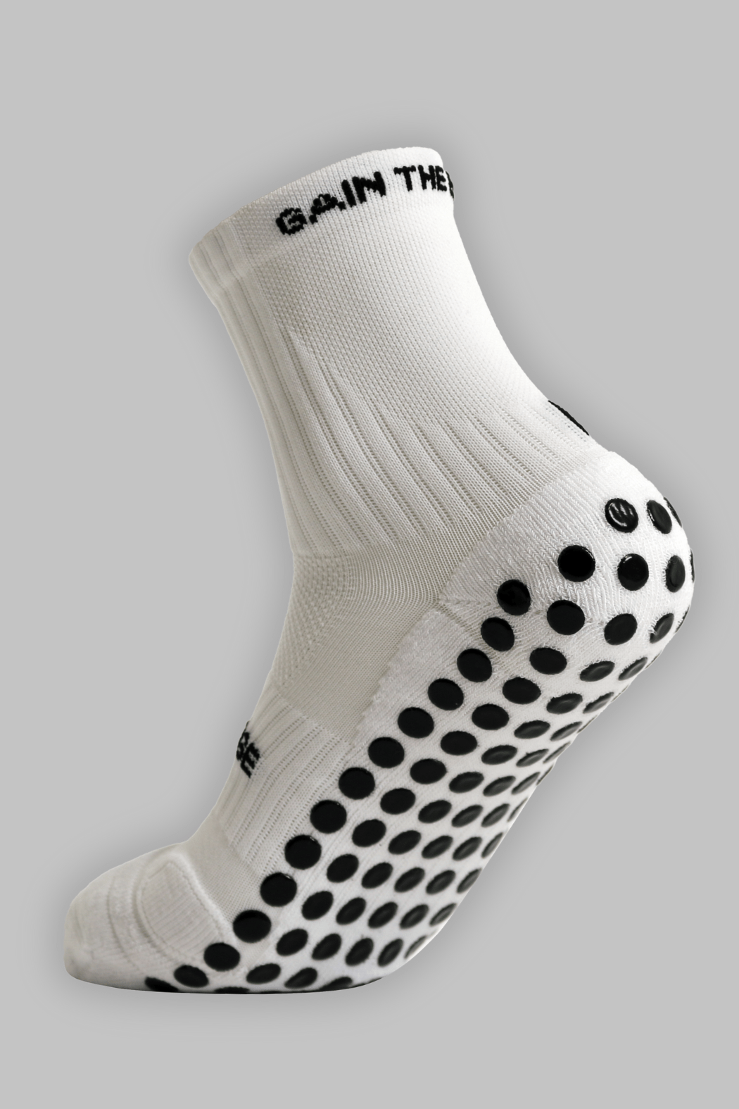 Grip Running Socks Quarter Length - White - Gain The Edge Official